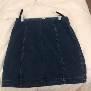 Free People Jean Skirt